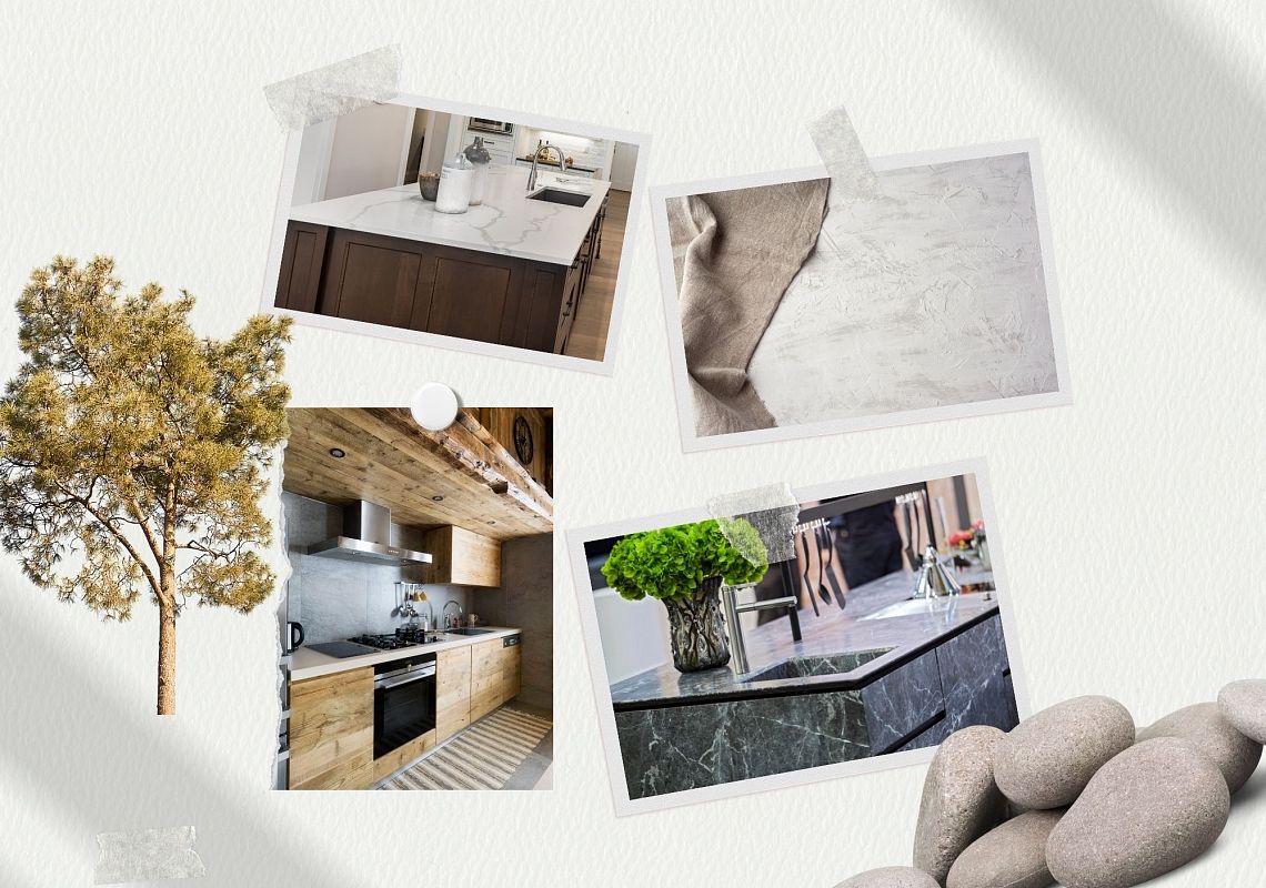 Naturalne materiały we wnętrzach.