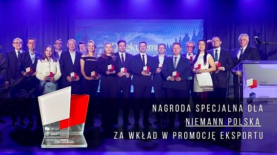 Nagroda Specjalna dla  Niemann Polska za wkład w promocję eksportu